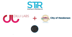 Dilli Labs Logo plus STiR logo plus City Of Henderson Logo Plus Amazon Echo Dot image